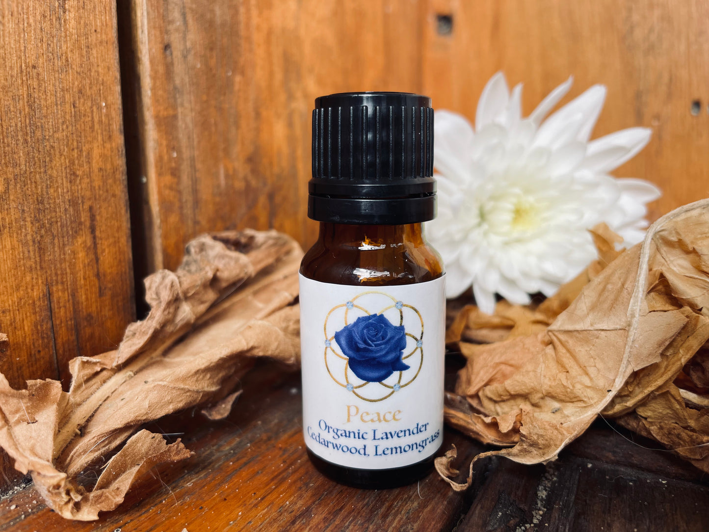 Peace Blend: Organic To treat Anxiety 100% Pure Essential Oil 10ml